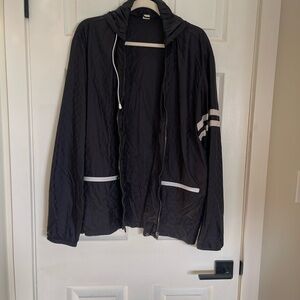 Gucci Black Windbreaker with White Accents